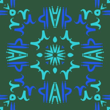 Zodiac Signs ile Dikişsiz soyut desen, vektör illüstrasyon