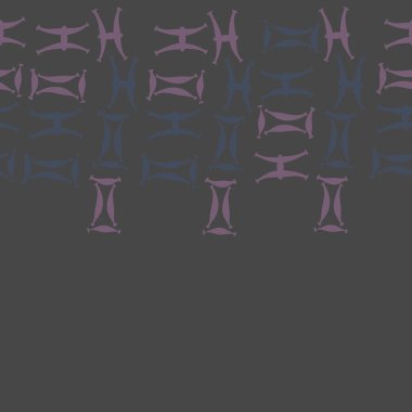 Soyut basit burç süslerinin kusursuz deseni