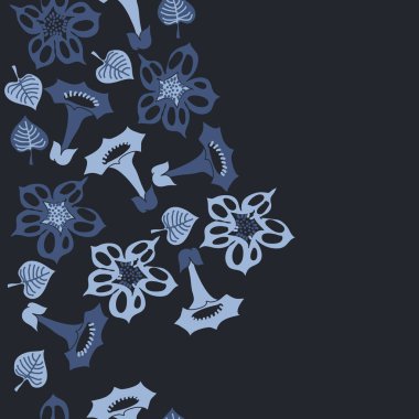 Kusursuz çiçek deseni, vektör çizimi