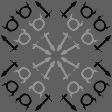 Soyut basit zodyak süsleme Dikişsiz desen