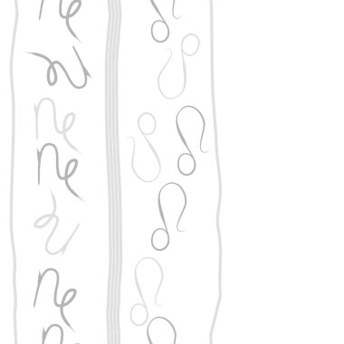 Zodyak işaretleri Dikişsiz desen - aslan, oğlak. Vektör çizimi