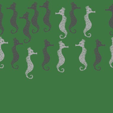 Denizatı deseni renkli vektör illüstrasyon. Kopyalama alanı