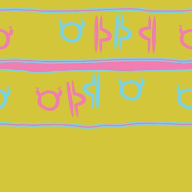 Soyut basit burç süslerinin kusursuz deseni