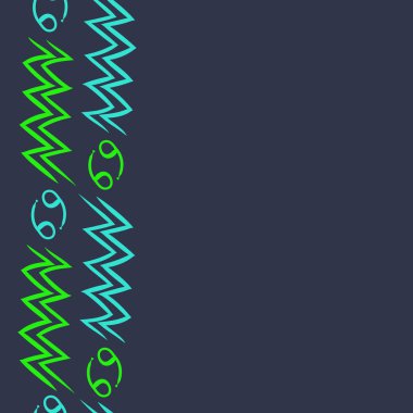 desen arka plan, Burç işaretleri ile vektör deseni 