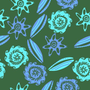 dikişsiz deniz deseni, sadece vektör illüstrasyon