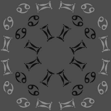 Soyut basit zodyak süsleme Dikişsiz desen