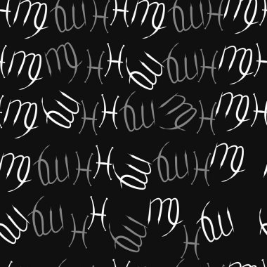 Soyut basit zodyak süsleme Dikişsiz desen