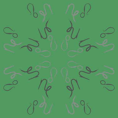 Soyut basit burç süslerinin kusursuz deseni