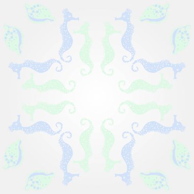 Dikişsiz soyut renkli çiçek deseni