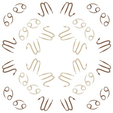 süs arka plan, soyut vektör deseni