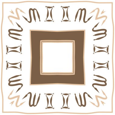 burç işaretleri ile geometrik desen, vektör illüstrasyon 