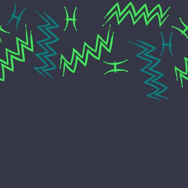 Soyut basit burç süslerinin kusursuz deseni