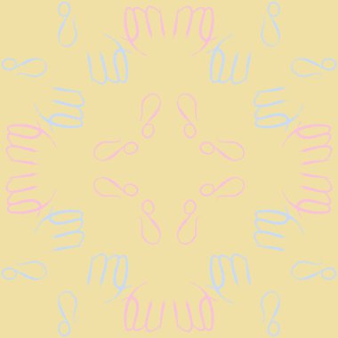 Soyut basit zodyak süsleme Dikişsiz desen