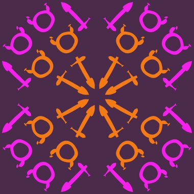 Soyut basit zodyak süsleme Dikişsiz desen