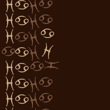 desen arka plan, burçlar ile soyut vektör desen 