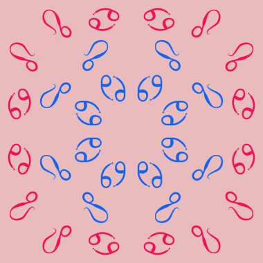 desen arka plan, Zodiac Signs 