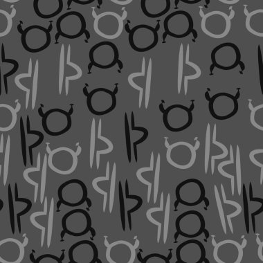 Soyut basit zodyak süsleme Dikişsiz desen