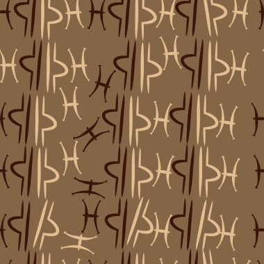 Soyut basit zodyak süsleme Dikişsiz desen