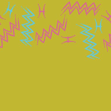 Soyut basit burç süslerinin kusursuz deseni