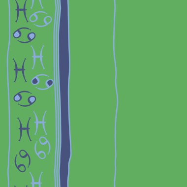 Soyut basit zodyak süsleme Dikişsiz desen