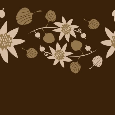 Kusursuz çiçek deseni, vektör çizimi