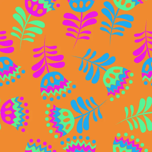 Patrón Floral Sin Costuras Ilustración Vectorial — Archivo Imágenes Vectoriales