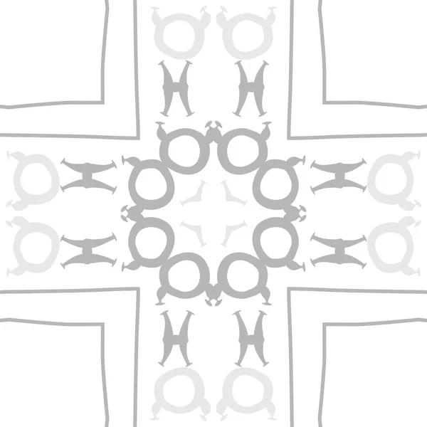 Сірий Безшовний Абстрактний Візерунок Знаками Зодіаку Векторна Ілюстрація Тельця Знаки — стоковий вектор