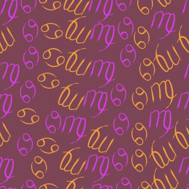 Soyut basit zodyak süsleme Dikişsiz desen