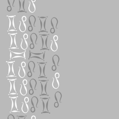 Soyut burçlar süs ile dikişsiz desen