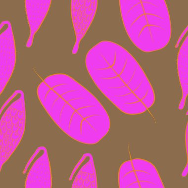 Soyut basit yaprakların kusursuz deseni