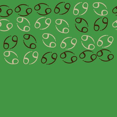 Kanserli Zodiac Sign ile Dikişsiz desen