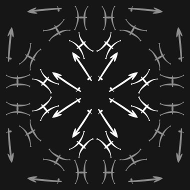 Zodiac Signs Dikişsiz desen. Vektör Illustration