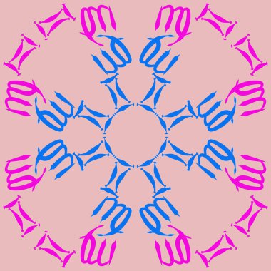 burç işaretleri ile dikişsiz desen, vektör illüstrasyon 