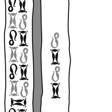 Soyut basit burçlar süs ile Dikişsiz desen