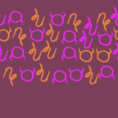 farklı sembollerle kesintisiz vektör arka planı