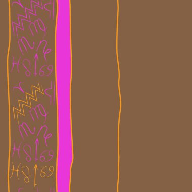 desen arka plan, Burç işaretleri ile vektör deseni 