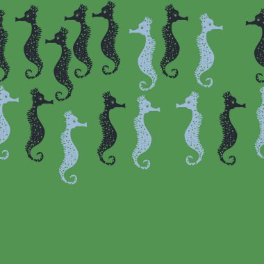 Denizatı deseni renkli vektör illüstrasyon. Kopyalama alanı