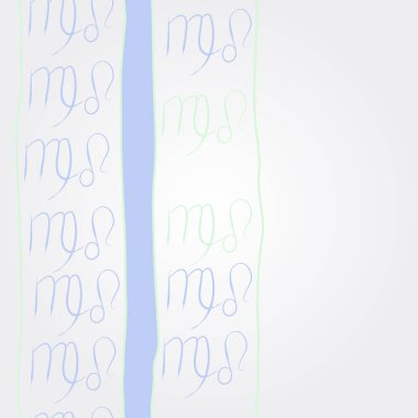 Zodiac Signs Dikişsiz desen. Vektör Illustration