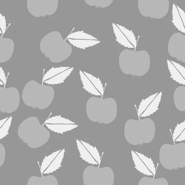 Abstracte Achtergrond Met Appels Bladeren — Stockvector