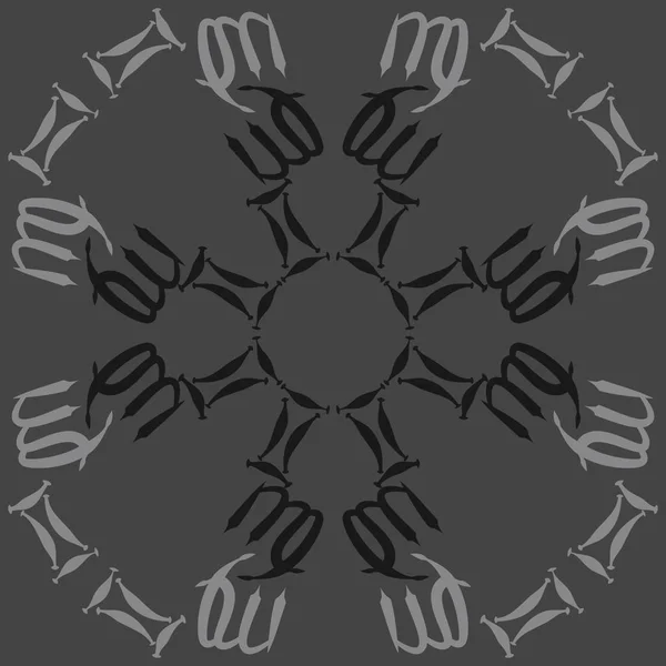 burç işaretleri ile dikişsiz desen, vektör illüstrasyon 