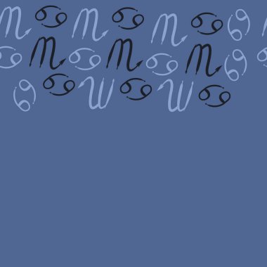 desen arka plan, Burç işaretleri ile vektör deseni 