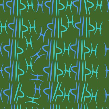 Soyut basit zodyak süsleme Dikişsiz desen