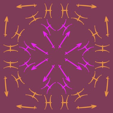 Zodiac Signs Dikişsiz desen. Vektör Illustration