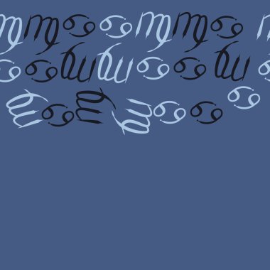 Zodiac Signs ile farklı Dikişsiz desen