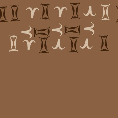 Koç ve İkizler burçları ile dikişsiz desen