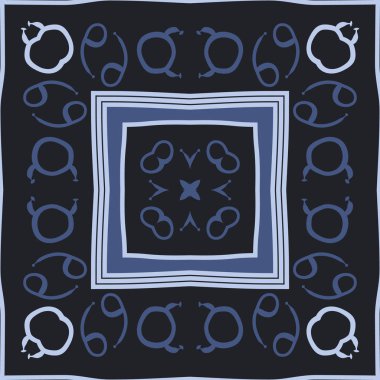 burç işaretleri ile dikişsiz desen, vektör illüstrasyon 