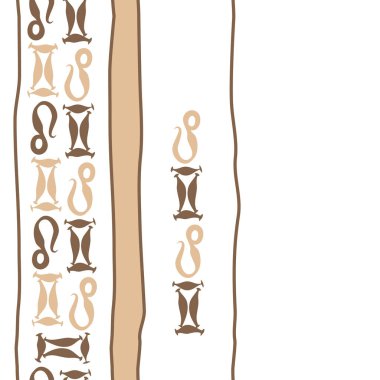 Soyut basit burçlar süs ile Dikişsiz desen