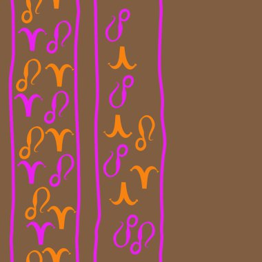 desen arka plan, Burç işaretleri ile vektör deseni 