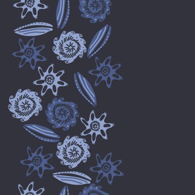 dikişsiz deniz deseni, sadece vektör illüstrasyon