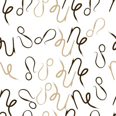 Soyut basit burç süslerinin kusursuz deseni